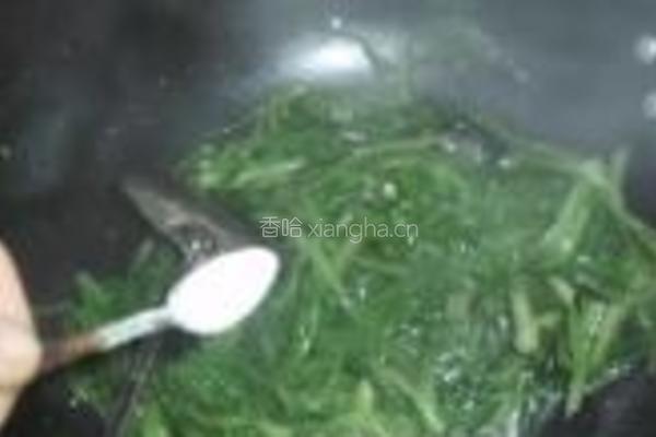 素炒油麦菜的做法图解5