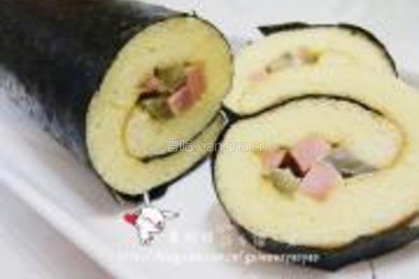 沙拉海苔蛋糕卷的做法图解12