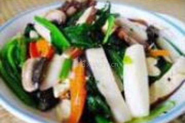 杂蔬素炒年糕的做法图解9