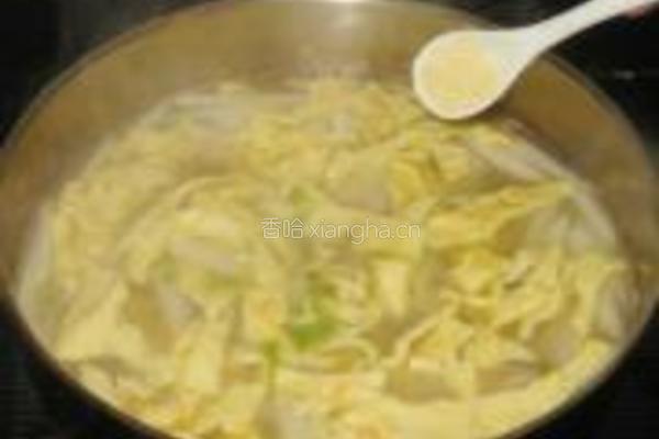 北杆菜蛋皮汤的做法图解9