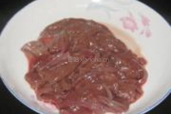 韭菜炒羊肝的做法图解2