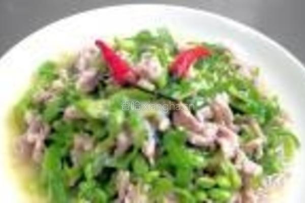 青椒毛豆炒肉丝的做法图解13