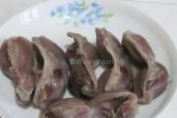 青椒炒鸭肫的做法图解4