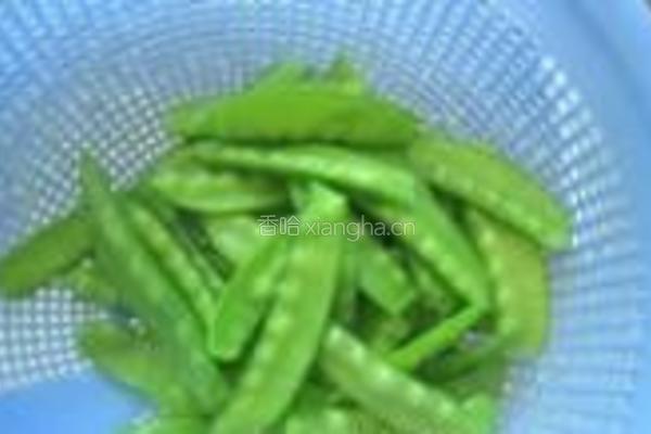 荷兰豆杂炒素菜的做法图解3