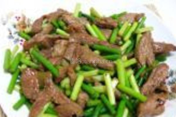 蒜台炒肉的做法图解7