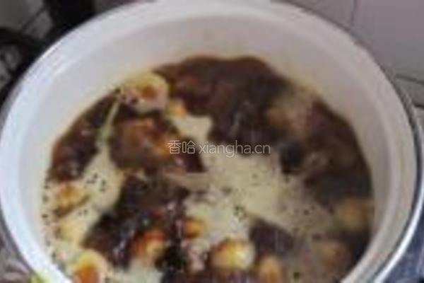 虎皮鹌鹑蛋烧肉的做法图解13