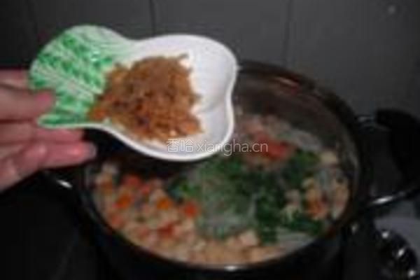 豆腐粒鲜虾汤面的做法图解14