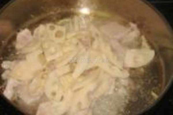藕片西兰花炒里脊的做法图解6