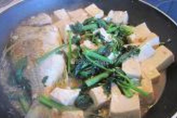 煎海鱼焖豆腐的做法图解7