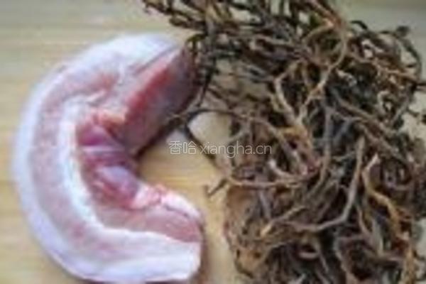 干豆角烧肉的做法图解1