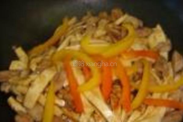 蚝油滑炒豆腐鸡肉的做法图解6