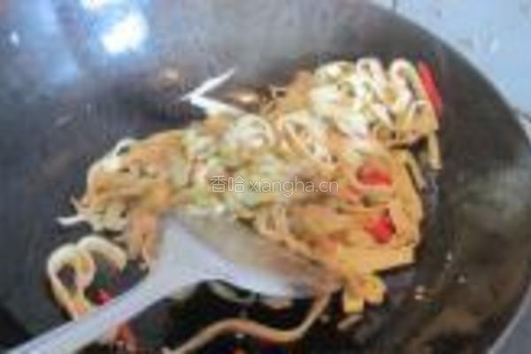 榨菜肉丝炒豆皮的做法图解5