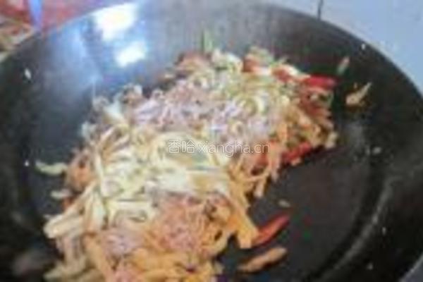 榨菜肉丝炒豆皮的做法图解6