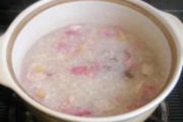 月季花桂圆糯米粥的做法图解7