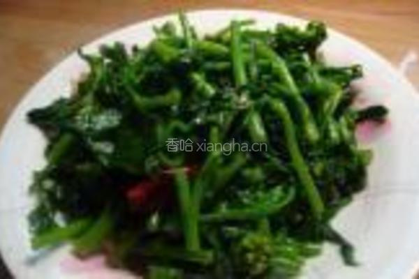 炝炒油菜心的做法图解6