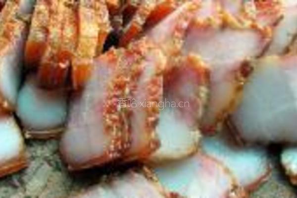 茄条炒腊肉的做法图解2