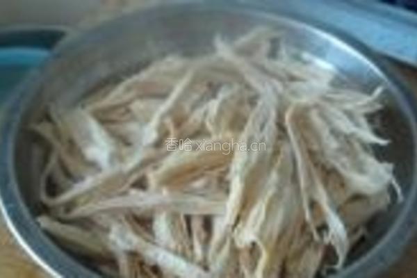 春笋木耳腐竹丝的做法图解1