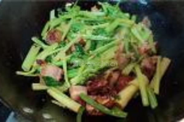 烧肉炒芹菜的做法图解5