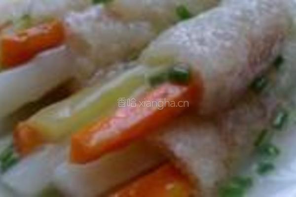竹荪三色棒的做法图解4