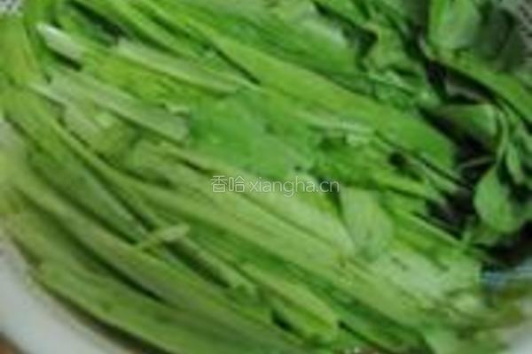 素炒油麦菜的做法图解1
