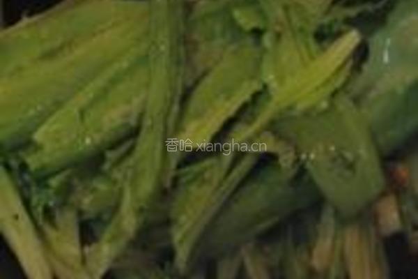 素炒油麦菜的做法图解4