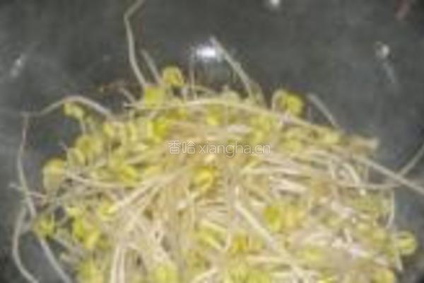 青蒜炒豆芽的做法图解3