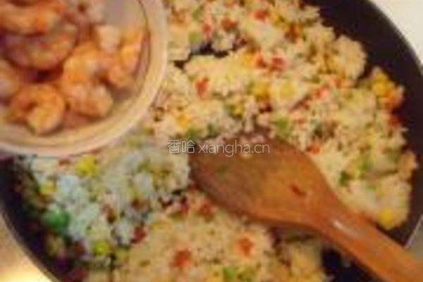 虾仁蛋炒饭的做法图解7
