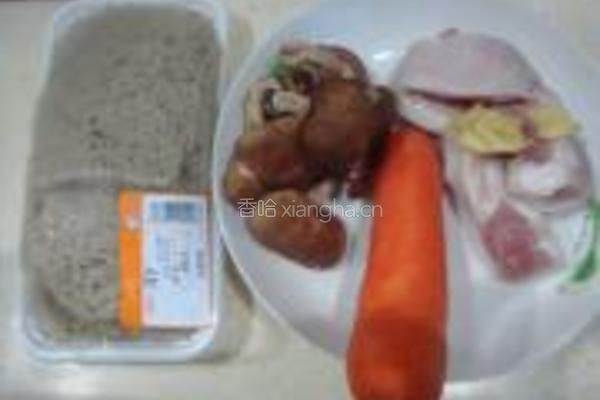 烤麸红烧肉的做法图解1