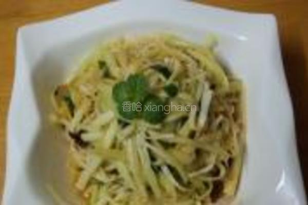 金针菇拌西兰花茎的做法图解9