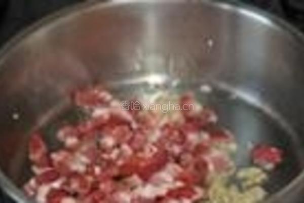 长扁豆炒培根的做法图解3