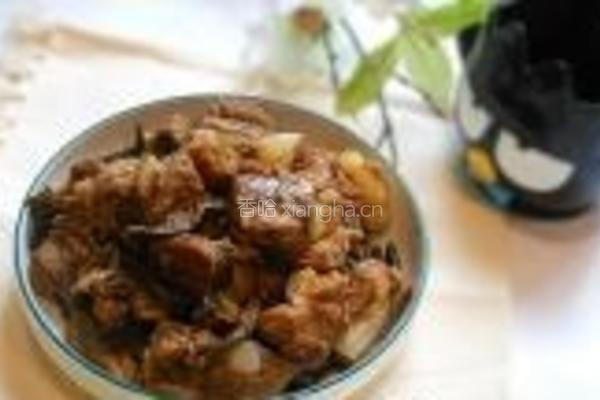 豆角干焖猪软骨的做法图解9