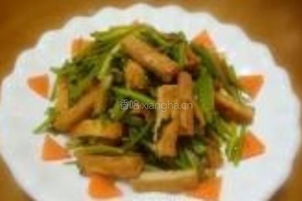 香菜炒豆腐的做法图解14