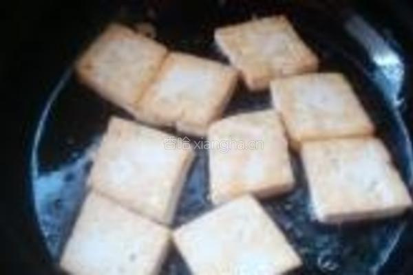 香菜炒豆腐的做法图解4
