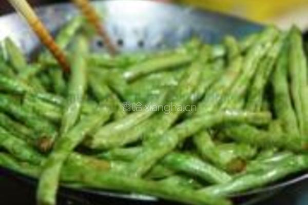 干煸四季豆的做法图解3
