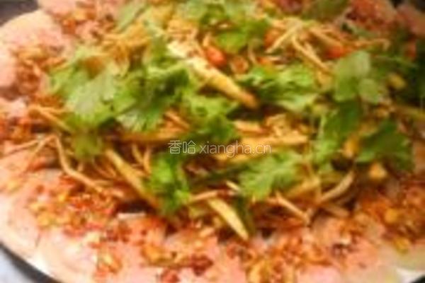 凉拌肘花豆皮菜的做法图解13