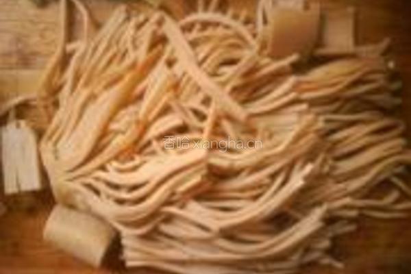 凉拌肘花豆皮菜的做法图解3