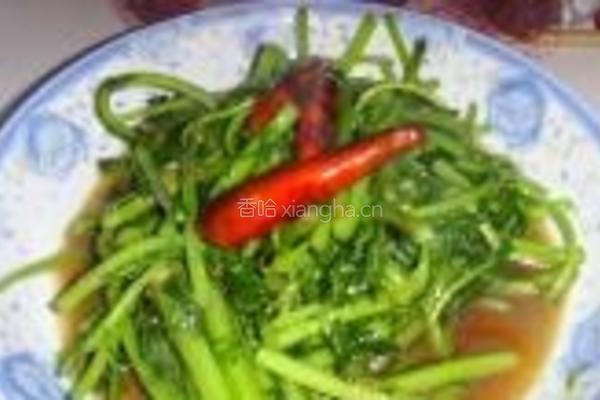 蒜蓉茼蒿的做法图解5