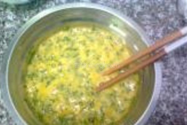 野葱蛋饼的做法图解4