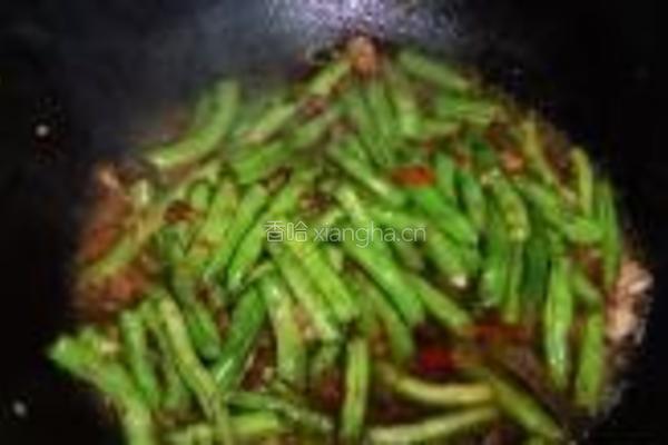 香辣干煸扁豆的做法图解7