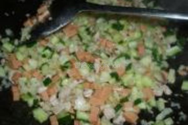 四丁炒饭的做法图解11