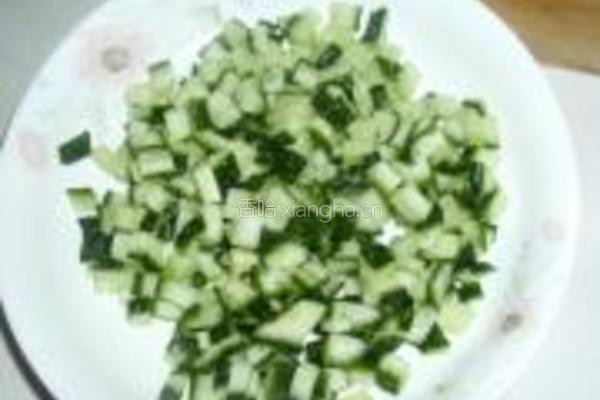 四丁炒饭的做法图解3