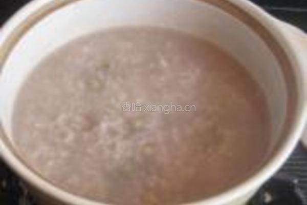 蒲公英红豆糯米粥的做法图解4