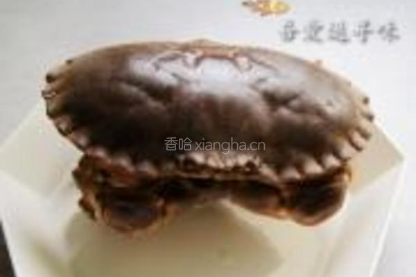 黄道蟹蒸米粉的做法图解1