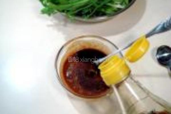 蒜汁麻酱拌苦菊的做法图解5