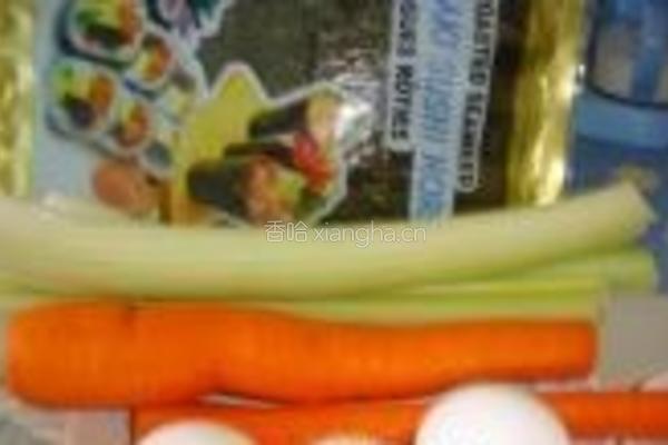 蛋皮紫菜如意卷的做法图解1