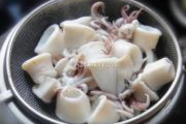 香煎鱿鱼筒的做法图解4