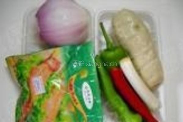 烤肉料素炒面筋的做法图解1