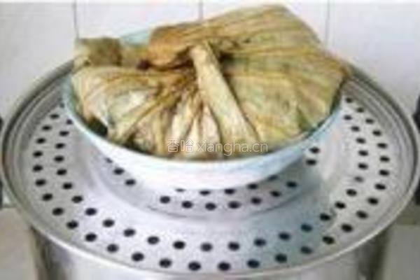 滑蒸荷叶薄荷鸡的做法图解11