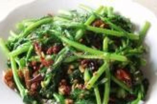 炝炒白油菜尖的做法图解7
