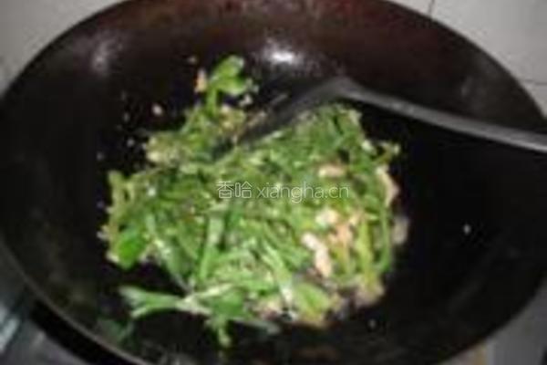 黄豆酱甜椒扁豆角炒肉的做法图解8